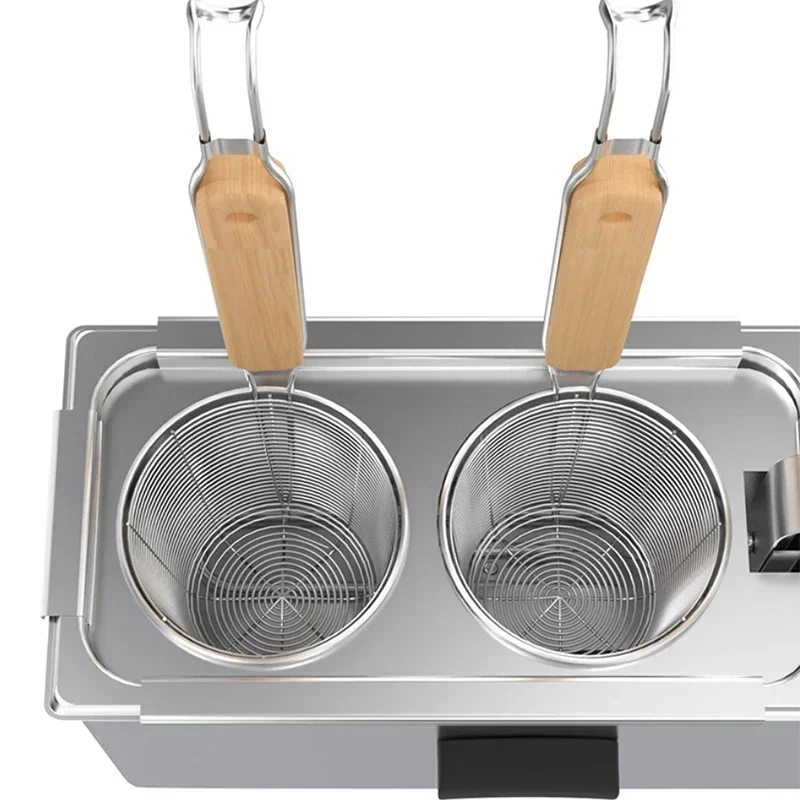 Stufa elettrica per noodle bollente commerciale in acciaio inossidabile a doppia estremità macchina per cucinare noodle zuppa stufa in polvere piccante caldo