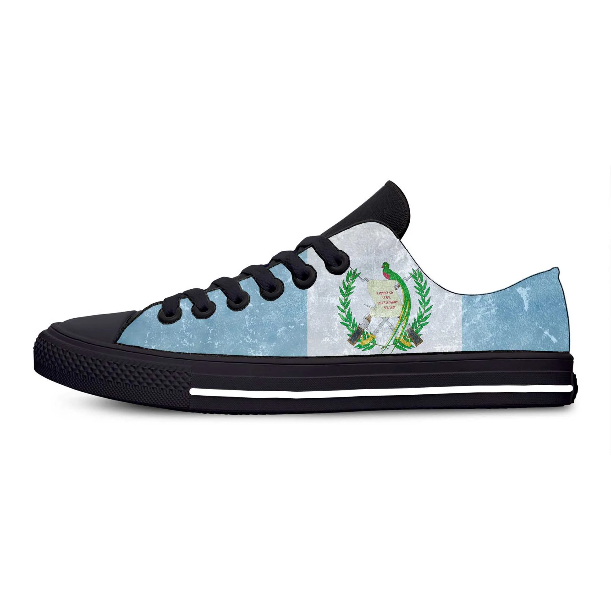 Guatemala Guatemalan Flag Patriotic Funny Fashion Casual Cloth Shoes Low Top Lightweight Breathable 3D Print Men Women Sneakers