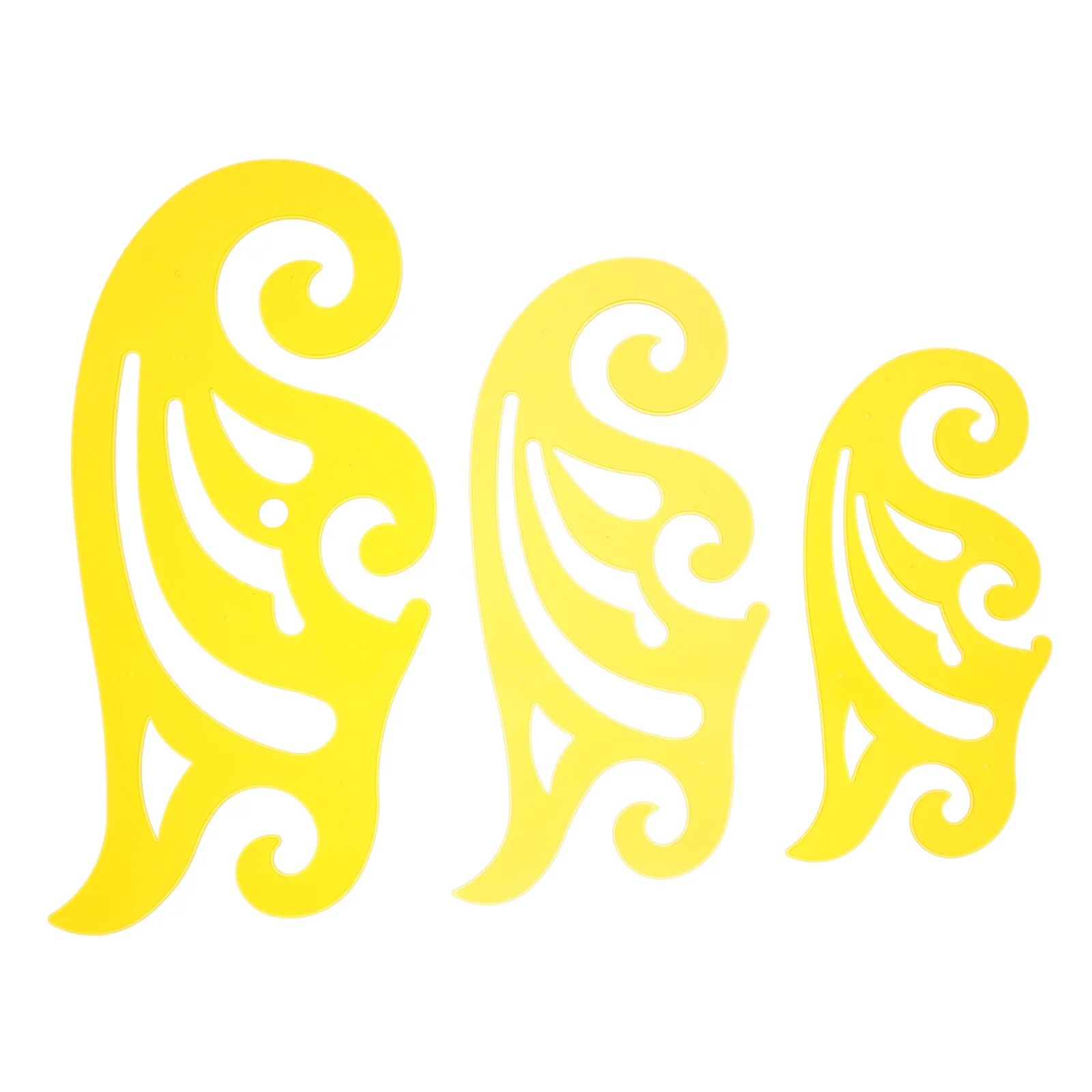 3pcs Plastic Sewing Ruler Set Precision Cutting Tool For Diy Patchwork Quilting Tailor Craft French Curve Template Drawing Ruler