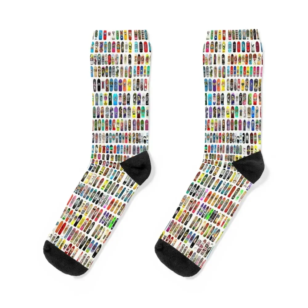 vintage skateboard print Socks new in's heated hiphop Men's Man Socks Women's