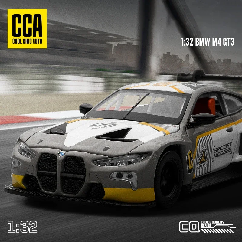 CCA 1:32 BMW M4 GT3 Supercar Alloy Car Diecasts & Toy Vehicles Car Model Sound and light Car Toys For Kid Gift Collect Ornament