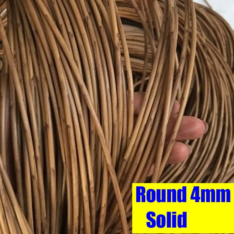 500g Hollow/Solid Round Plastic Rattan Material For Knit Repair Home Furniture Table Chair Hanging Basket Synthetic PE Rope