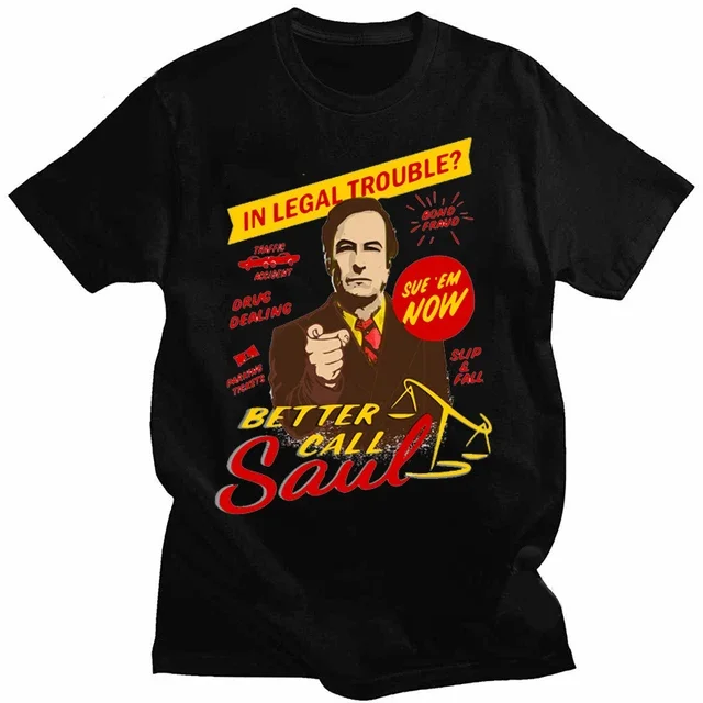 Camiseta Better Call Saul para hombre, ropa de Hamlin y Mcgill, novedad, Serie de Televisión Legal de Drama Goodman, venta al por mayor