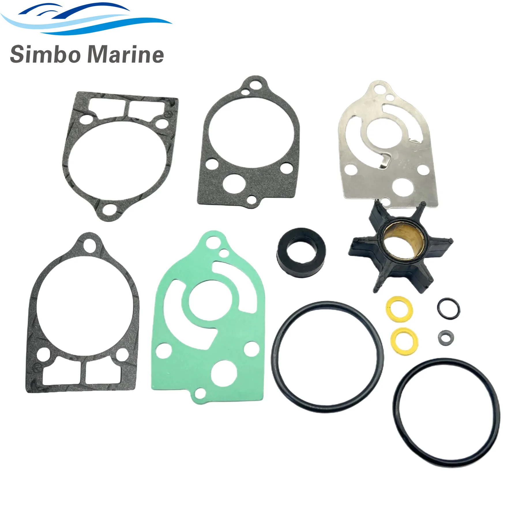 30 35 40 45 50 60 70 HP Water Pump Impeller Kit 47-89983T2 Fits Mercury Marine 2 Stroke Outboard Engines 47-89983Q1 47-89983T1