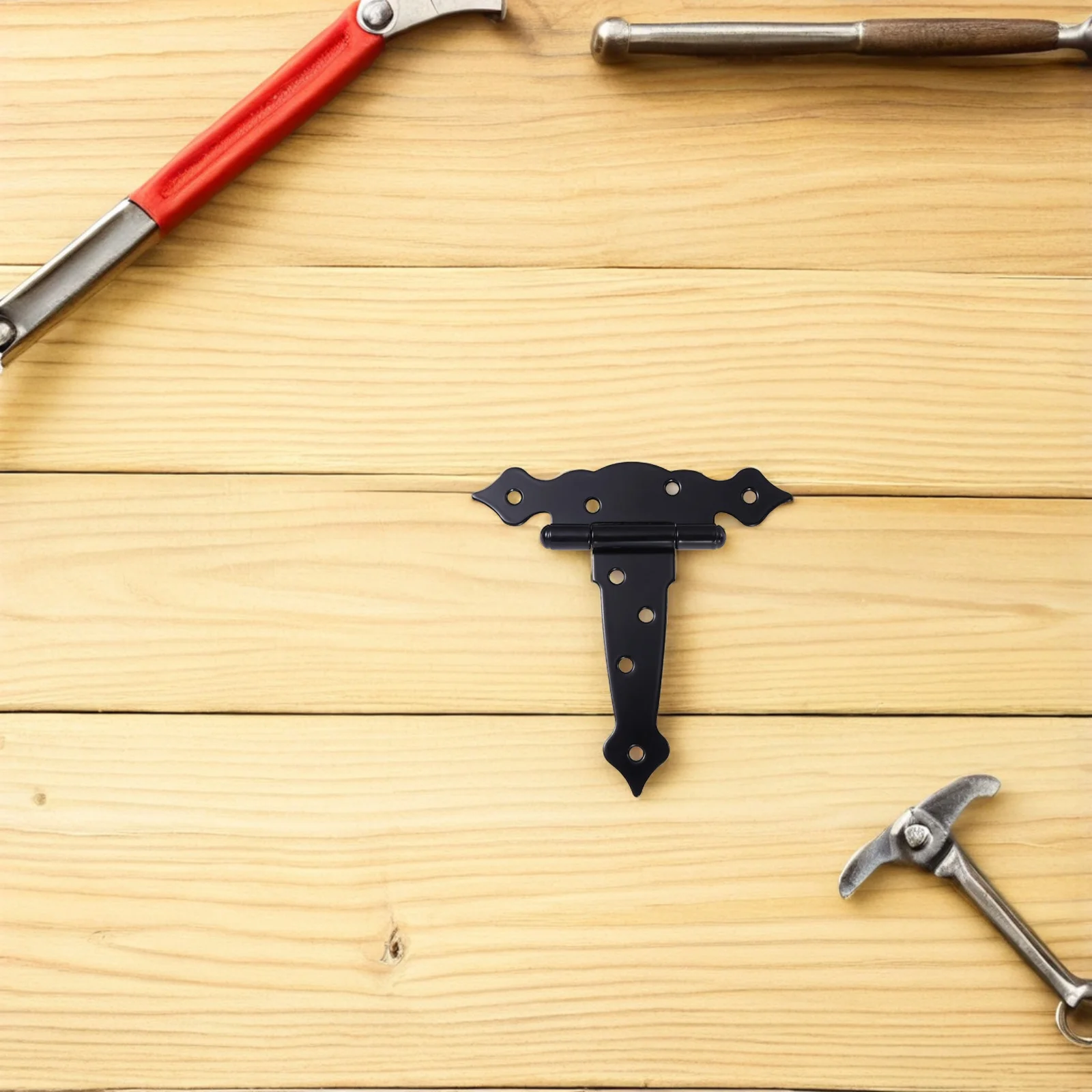 

T Strap Heavy Duty 5 Inch Gate Hinge Shed Door Barn Door Hinges Durable Iron for Yard Gate Shed Hinge Heavy Duty Hinges