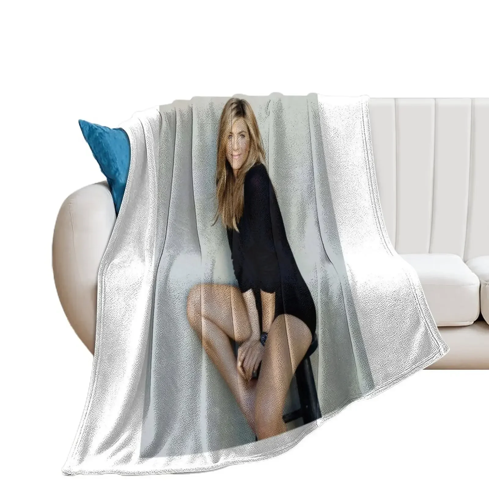 jennifer aniston 04 Throw Blanket Decorative Throw Luxury Designer Blankets