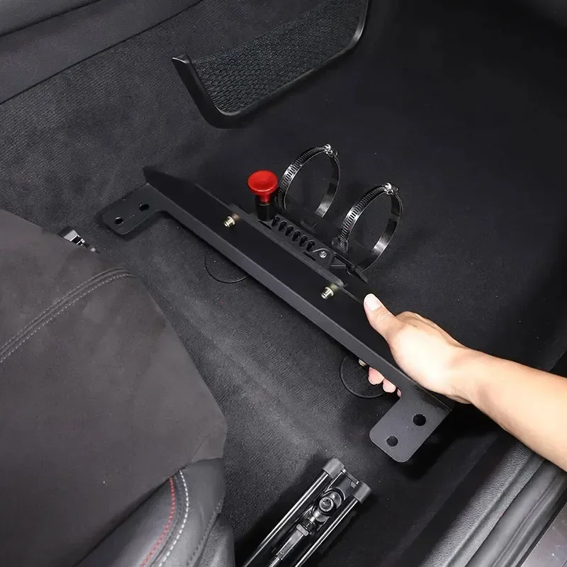 

Gao Ruying For Toyota GR Supra A90 2019-2025 Aluminum Alloy Car Co-pilot Under Seat Fire extinguishing Stand Car Accessories