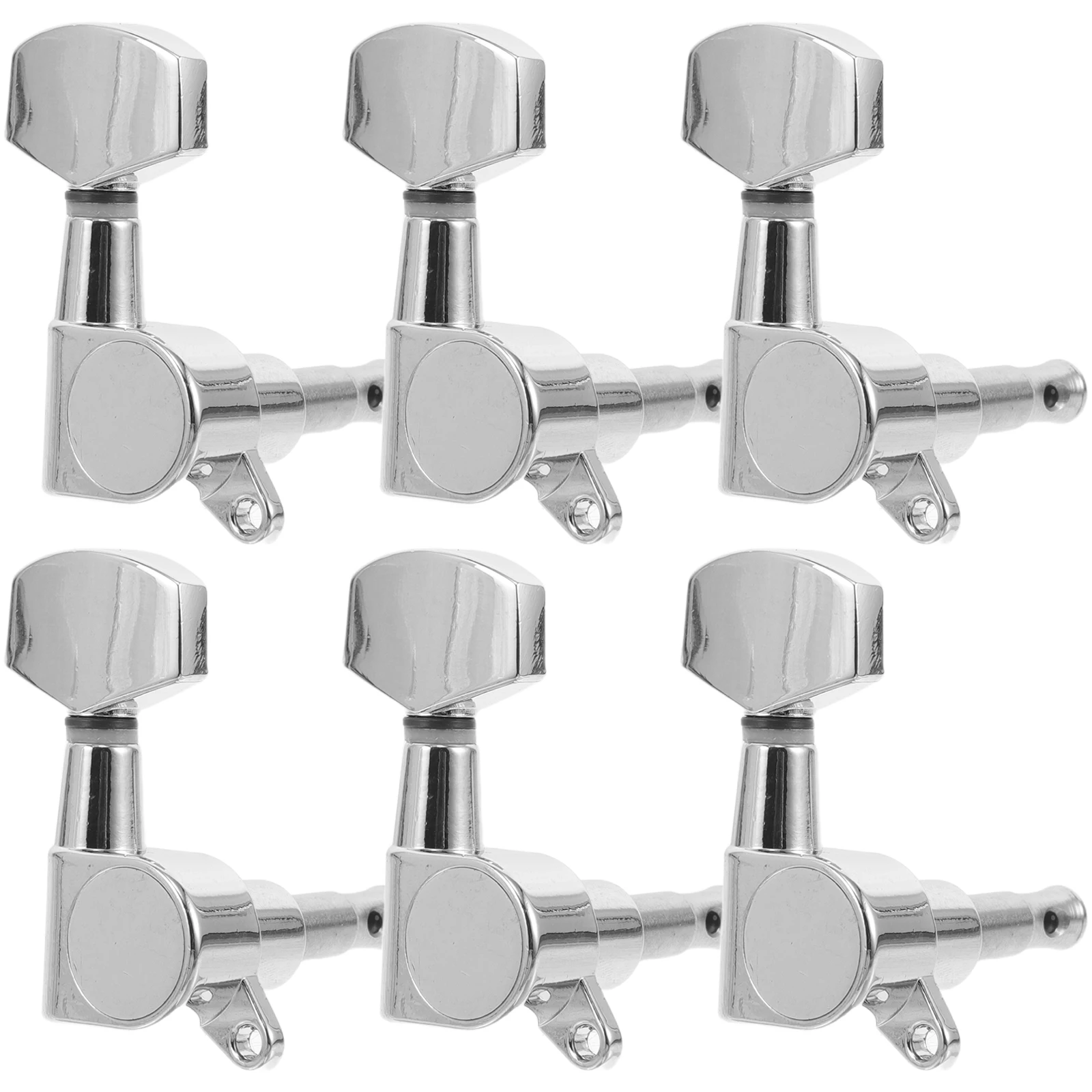 

6pcs Acoustic Guitar Tuner Pegs Knob Screw A3 Steel Plate Classical Tuning Machine Heads Electric Guitars Large Durable Metal