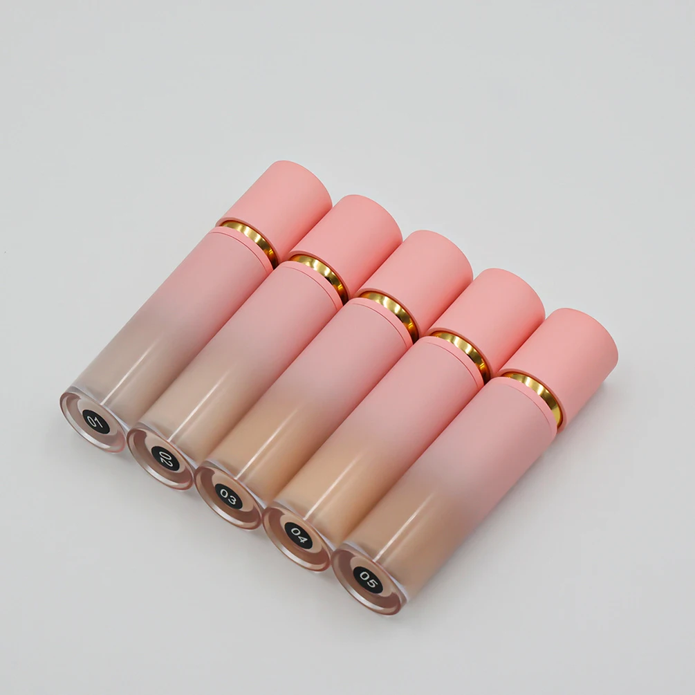 Private Label Liquid Concealer Long-lasting Waterproof Spot-covering Brighten Custom Logo Wholesale Vegan Pink Packaging Makeup