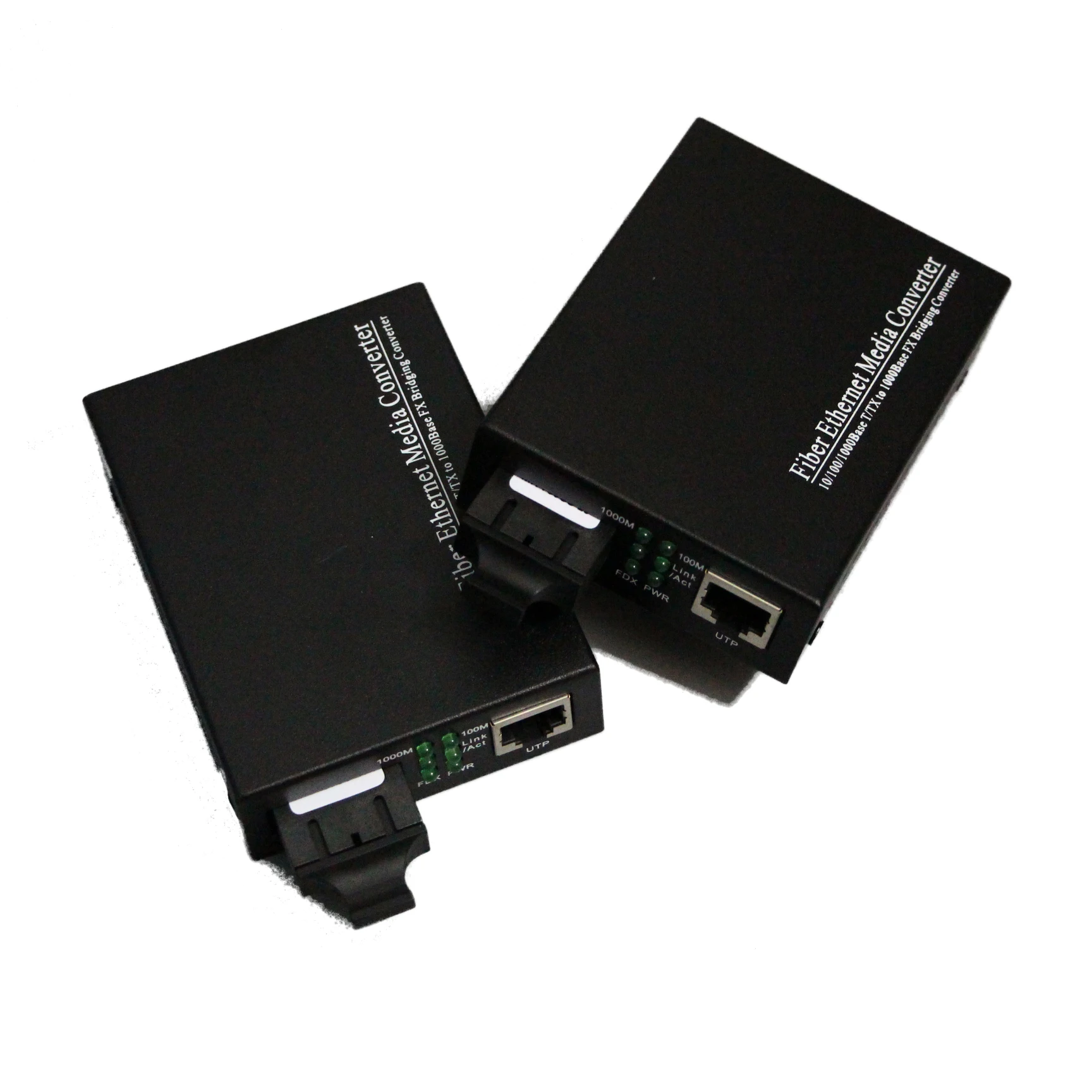 1 Pair SC Fiber Optic Converter Simplex/Duplex SM Single Mode 10/100Mbps 25km/10/100/1000Mbps 20km Ethernet Networking FTTH