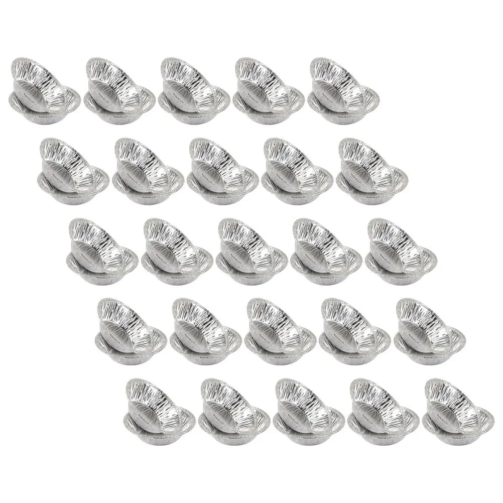 

300Pcs Egg Tart Baking Mold Tin Foil Small Foil Pie Trays Cake Cups for Home Restaurant Bakery Cake Molds Disposable Supplies