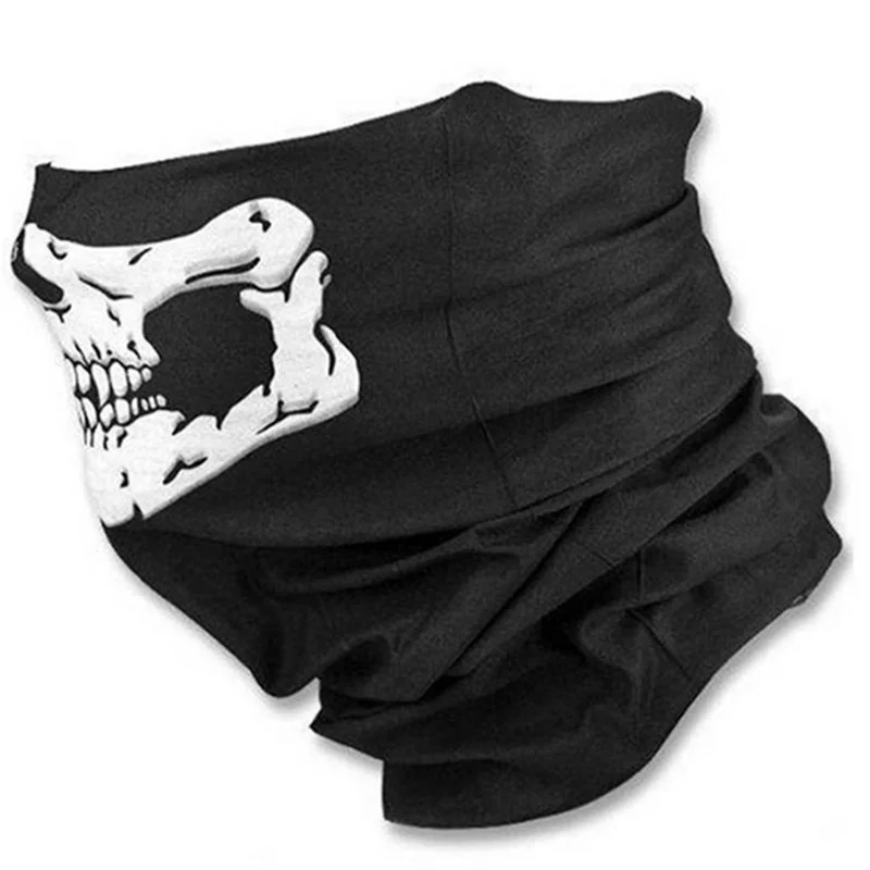 

A99I-4PCS крутая велосипедная лыжная полумаска для лица шарф-призрак многоцелевой утеплитель для шеи COD