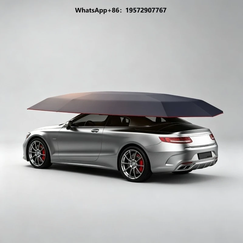 Newest Fully Automatic Remote Control Outdoor Car Vehicle Tent Umbrella Sunshade Cover Made of Oxford Cloth Durable Car Cover