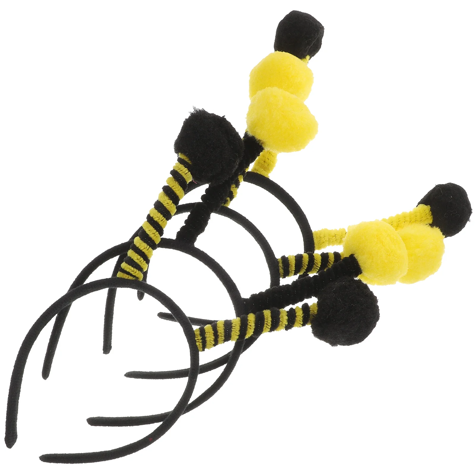 4 Pcs Bee Headband Headbands Tentacle Hair Hoops Party Headdress Halloween Accessory Headgear