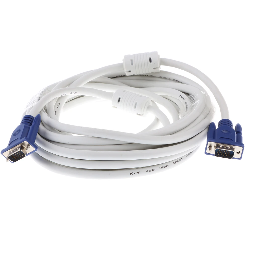 Câble d'extension VGA 3 + 4 mâle vers mâle, convertisseur pour moniteur PC TV