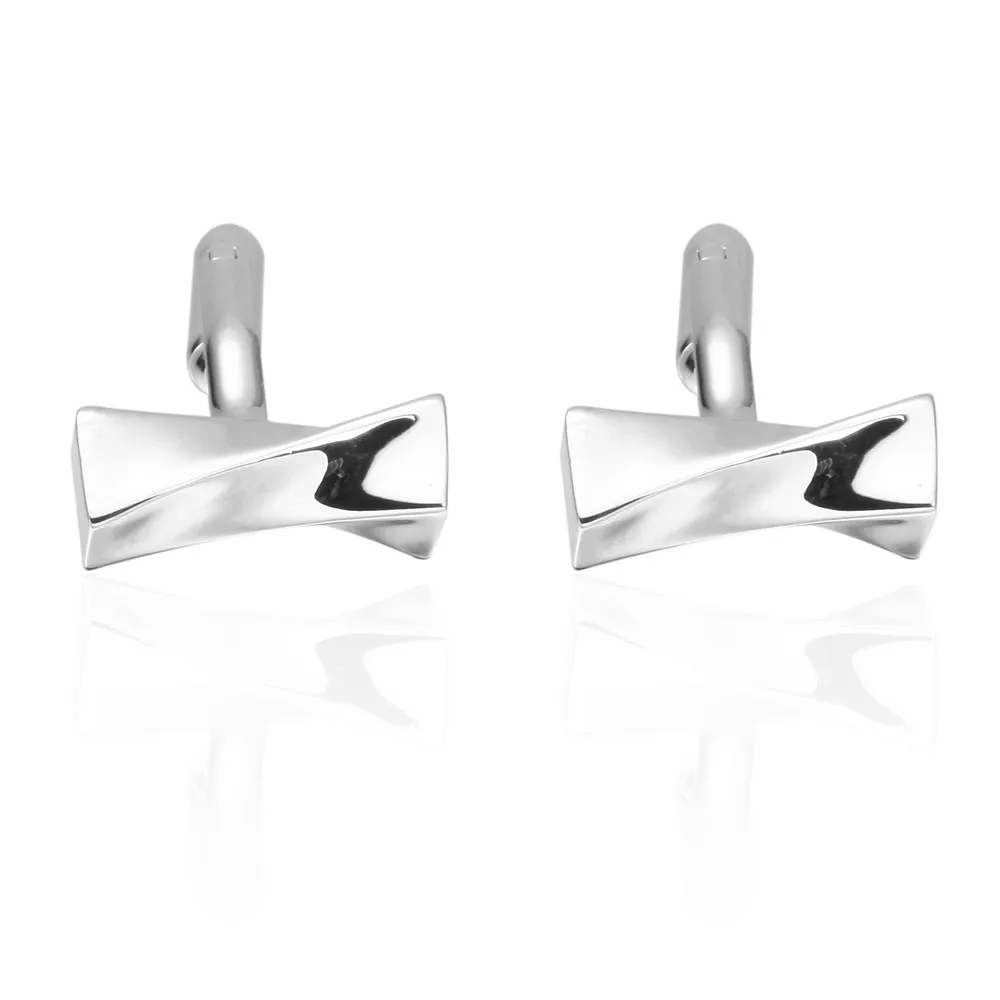 Fashion twist long column Cufflinks French long sleeve shirt with studs and Cufflinks