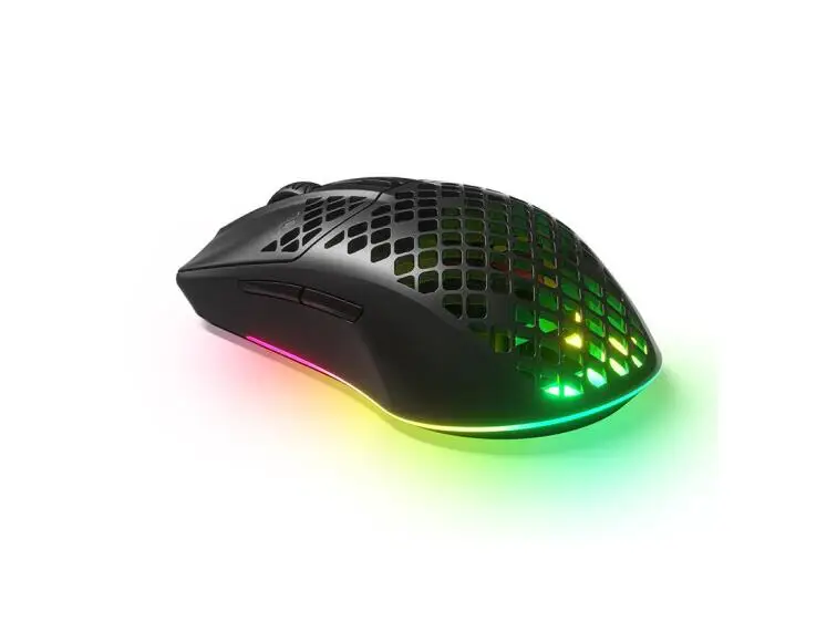 Imagem -06 - Steelseries-mouse sem Fio Aerox 2.4g Bluetooth Recarregável Usb-c 68g Cor Transparente Lavável Novo na Caixa