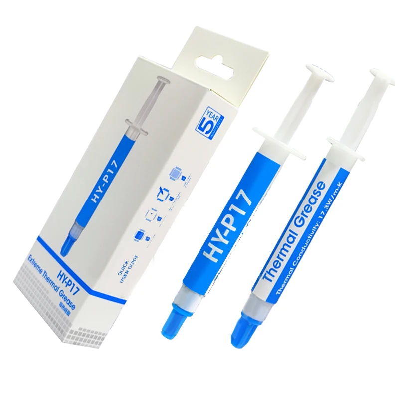 

1 шт., термопаста с высокой теплопроводностью 17,3 Вт/м-к HY-P17, термопаста премиум-производитель для всех процессоров, аксессуары для самостоятельного изготовления процессоров/графических процессоров