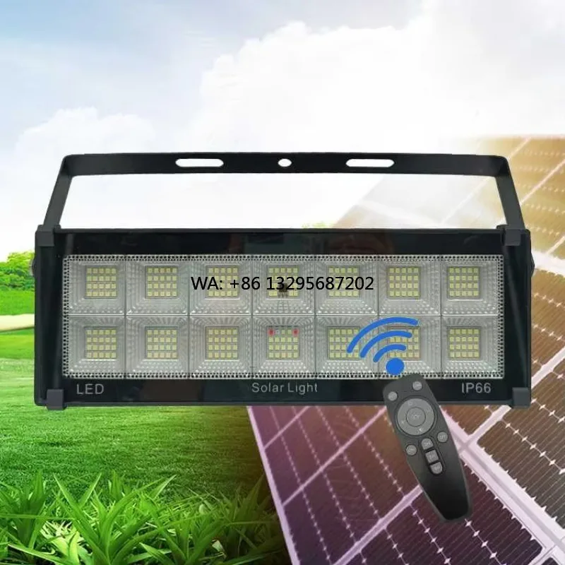 

Rustproof Lithium Split Panel Body IP66 Rated LED Stadium RGB Flood Light Solar Floodlight for Outdoor Rural Roads Villa Pathway