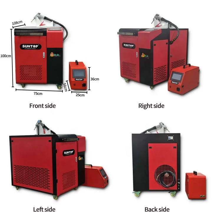 Portable Manual 1000W Metal Fiber Laser Welding Machine Copper Brass Handheld Laser Welder