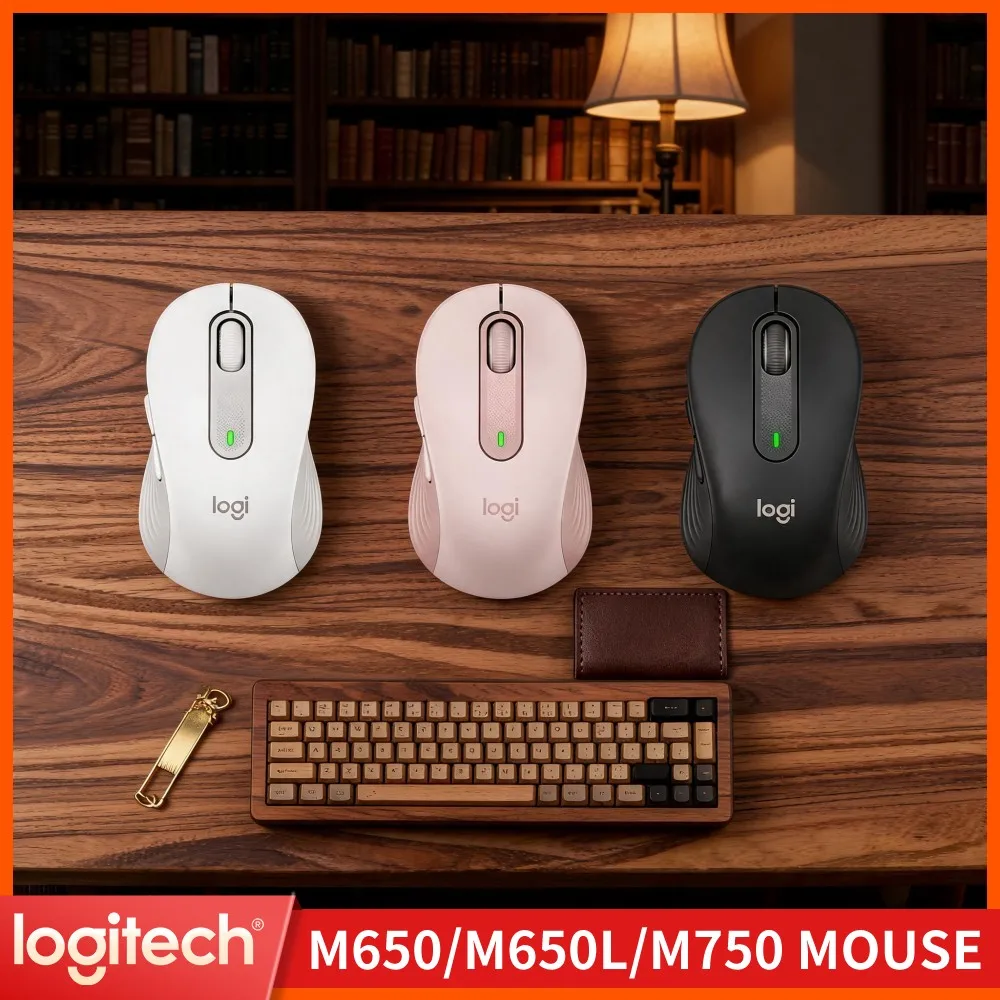 Logitech M650 Signature Mouse Wireless Thumb Rest Cushion High Precision Tracking Long Standby Battery For Desktop Notebook PC