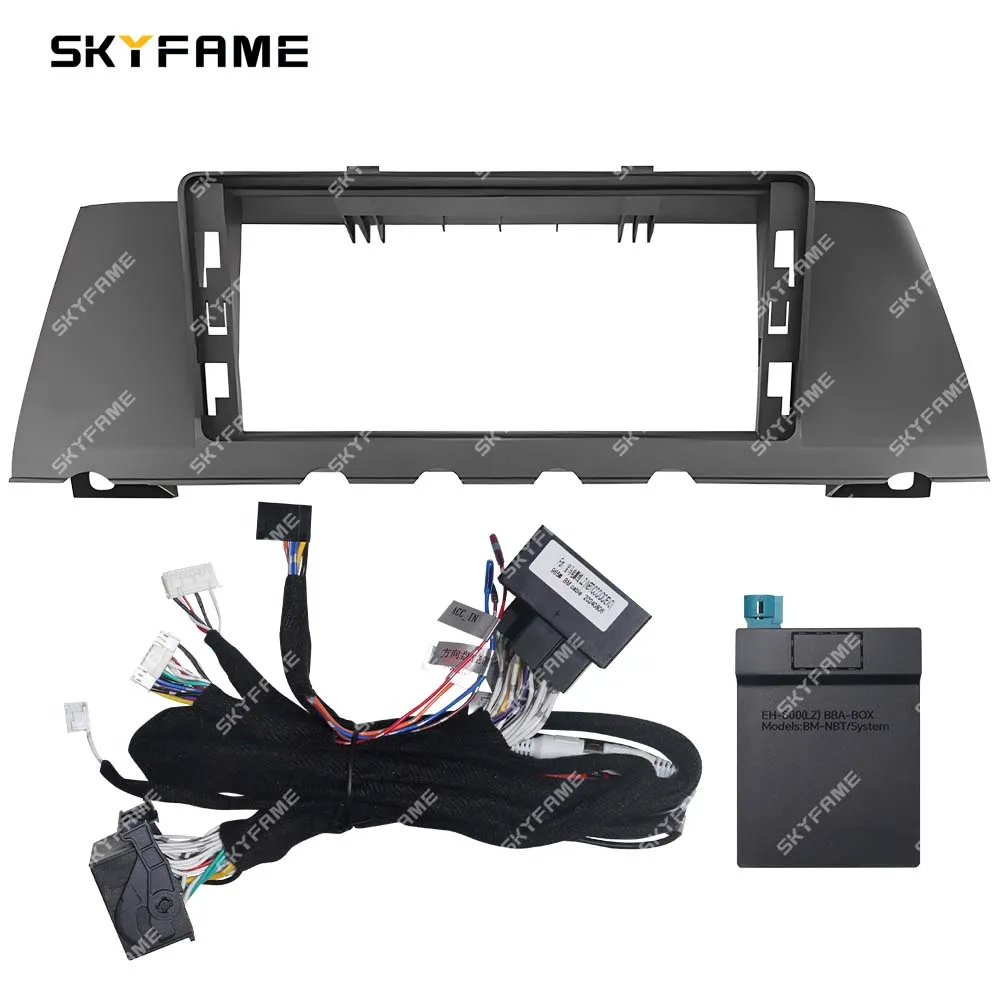 SKYFAME Car Frame Fascia Adapter Canbus Box Decoder Android Radio Dash Fitting Panel Kit For BMW 7 Series F01/F02/F04