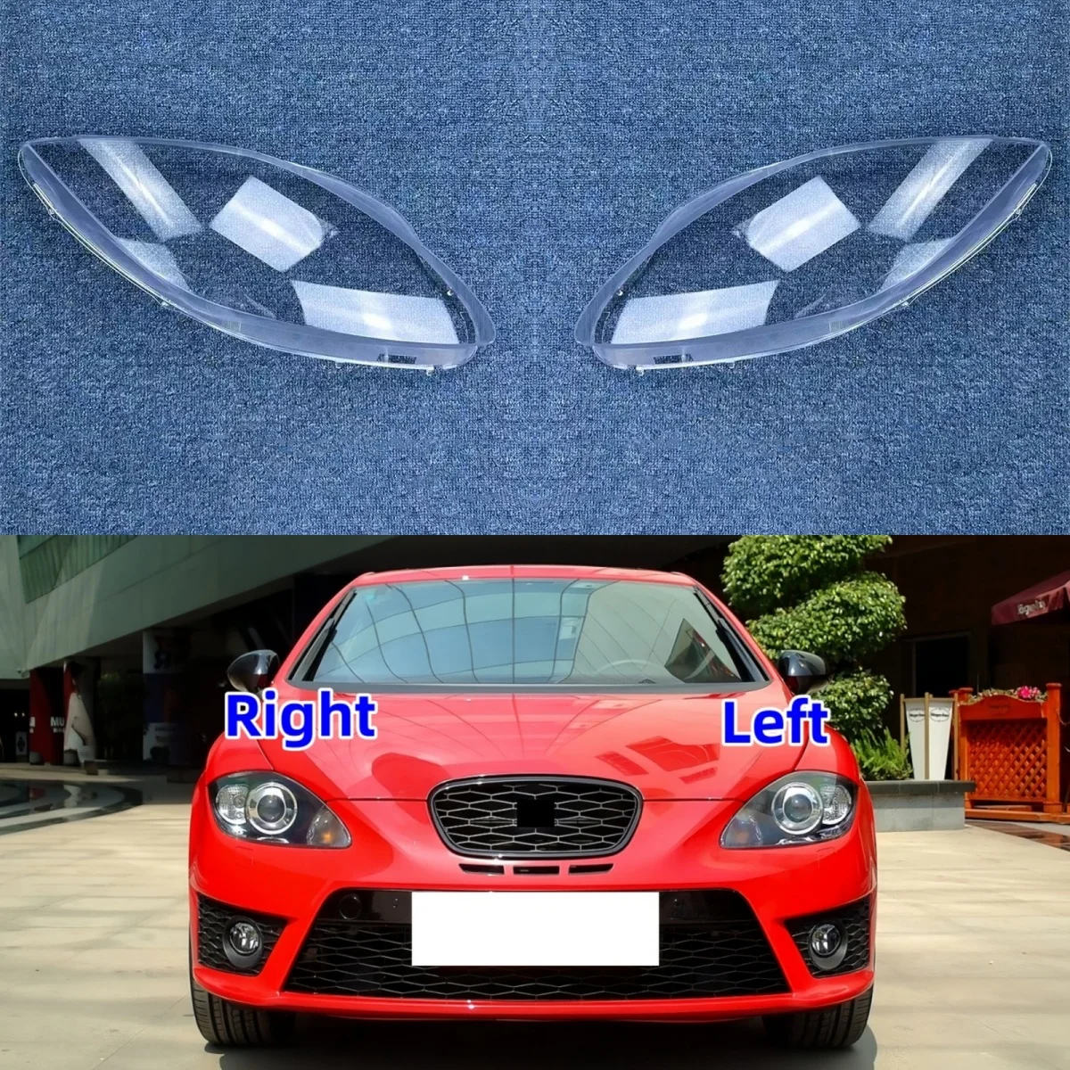 

Для Seat Leon 2009 2010 2011 2012, автомобильные фары, линзы, прозрачный абажур из плексигласа, чехол для фар, замена абажура