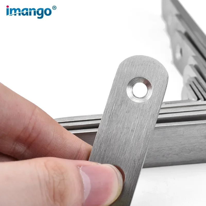 Stainless Steel 90 Degree Angle Bracket Corner Brackets Joint Bracket Fastener Furniture Door Cabinet Screens Wall with Screws image 6