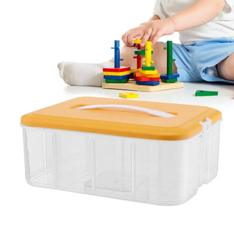 

Building Block Toys Storage Box Organizer Multifunction Container Book Stationary Holder Sundry Snack Container Home Storage