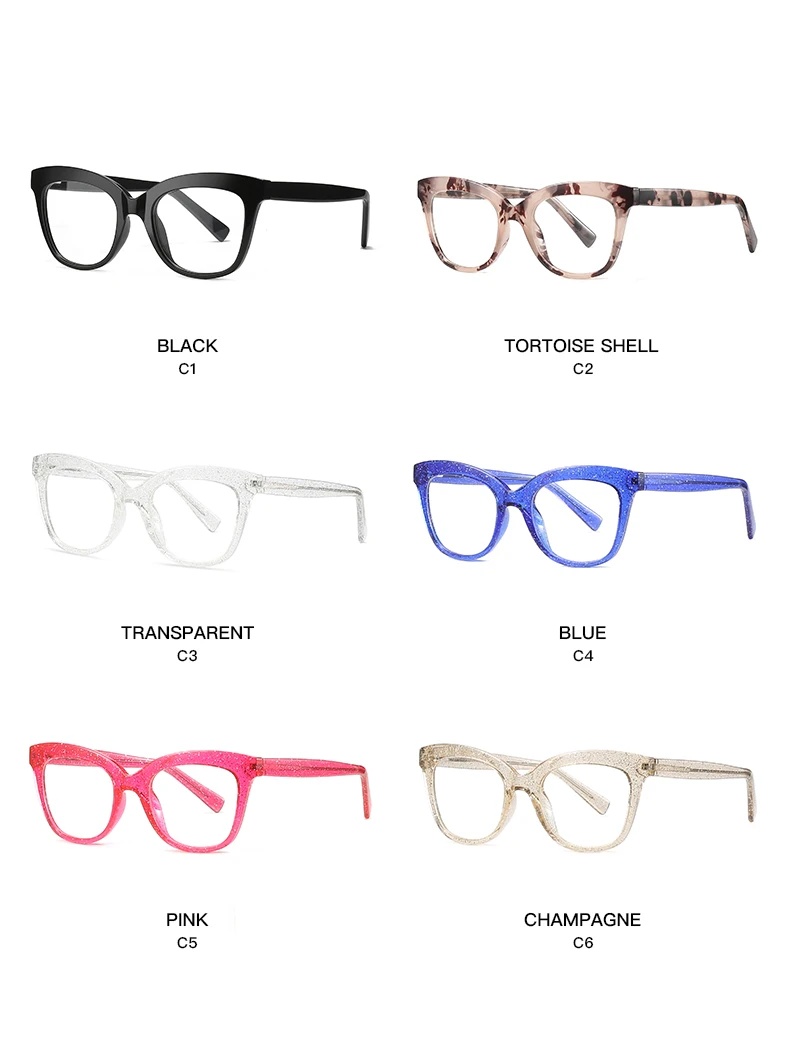 JMISUS 2025 New Arrivals Cateye Prescription Glasses Spring Leg Myopia Eyewear Fashion Progressive Eyeglasses for Women
