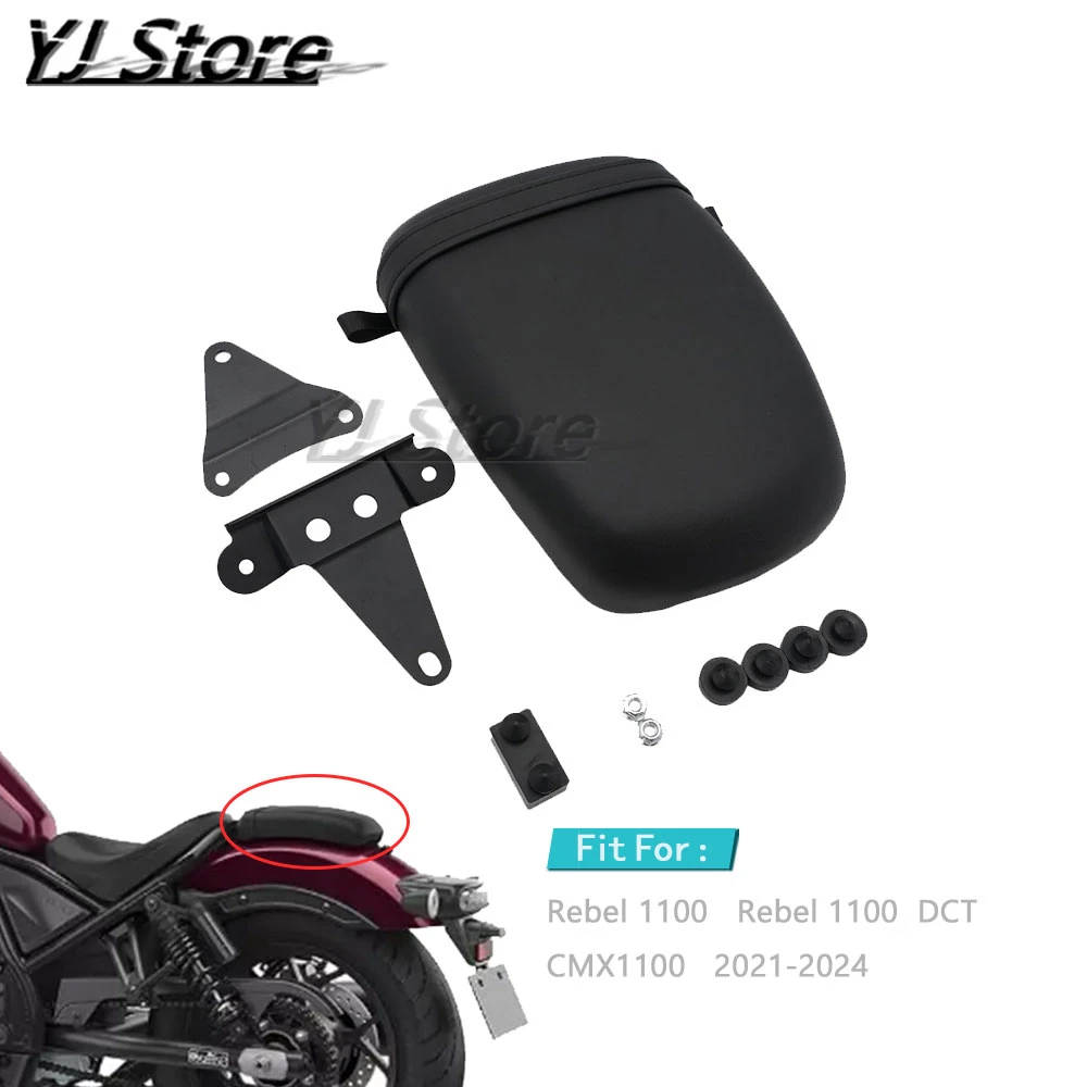 

Fit For Honda Rebel 1100 CMX1100 2021-2023 Motorcycle Rear Pillion Passenger Seat Cushions Cover