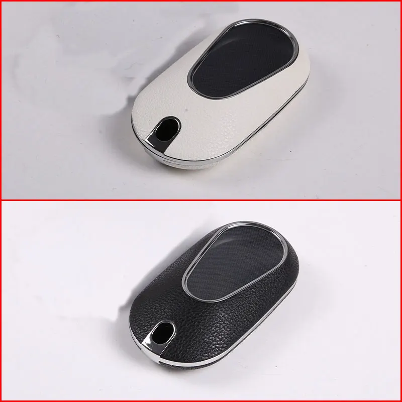 For Mercedes-Benz C-Class W206 S-Class W223 S350L S400L S450L S500L 2022 Car Key Case Cover Protection Shell Leather Key Protect