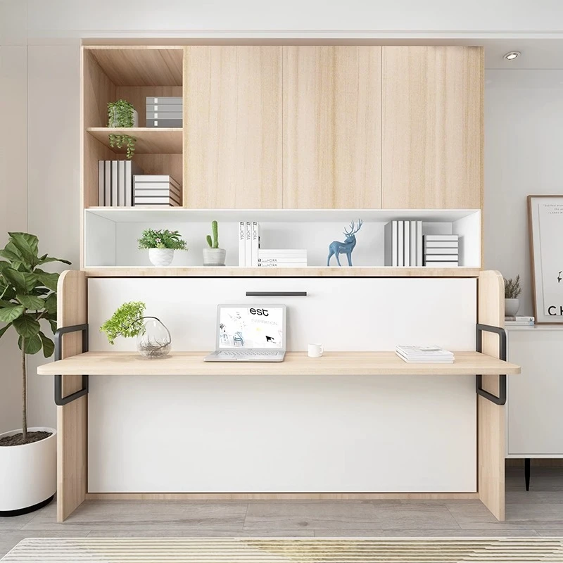 

Festive customizable invisible bed foldable bed desk study integrated rollover hardware accessories small apartment