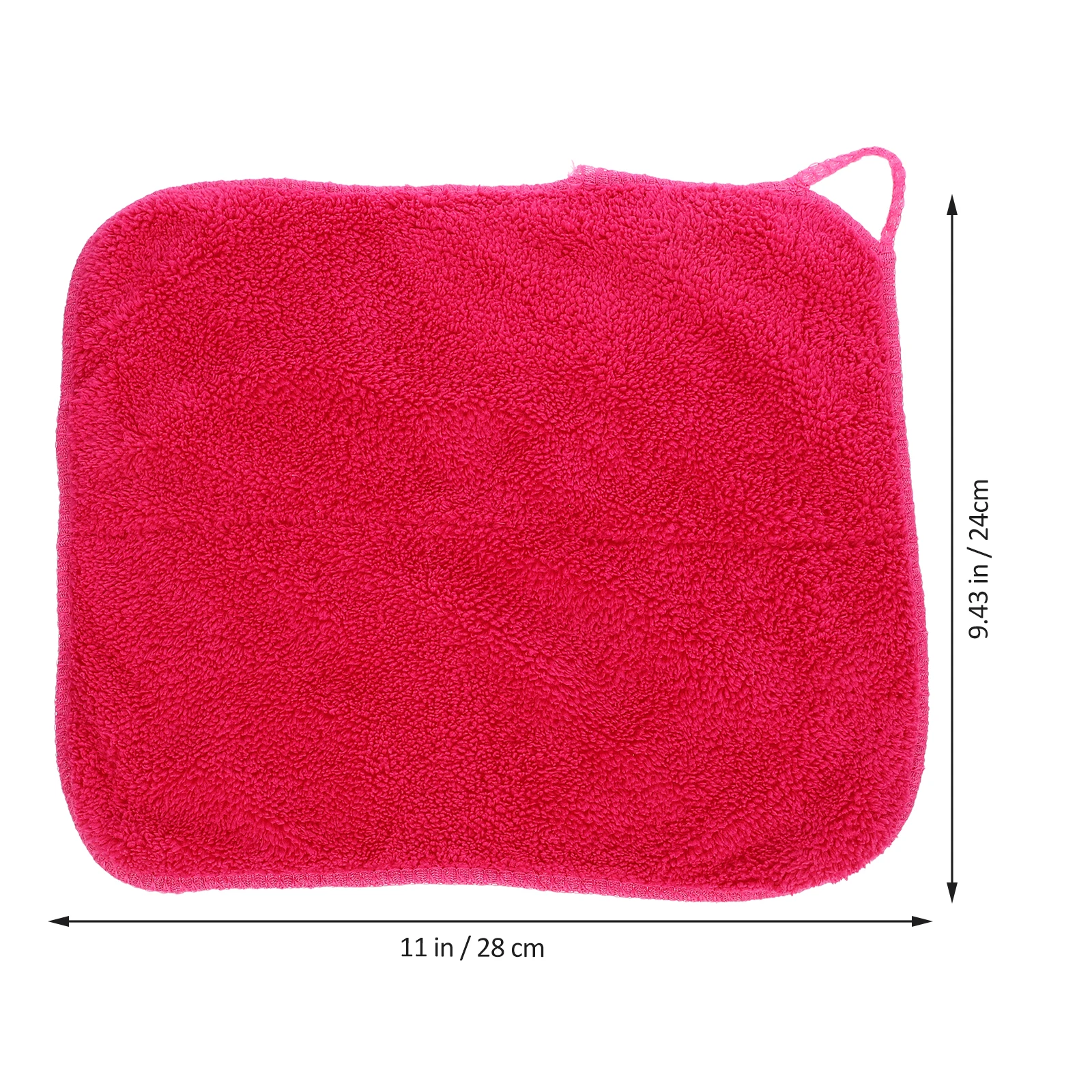 

1pc Coral Hanging Fruit Pattern Water Absorbent Quick Drying Dishcloth For Kitchen Bathroom Kids Quick-Frying Cloth (Rosy)