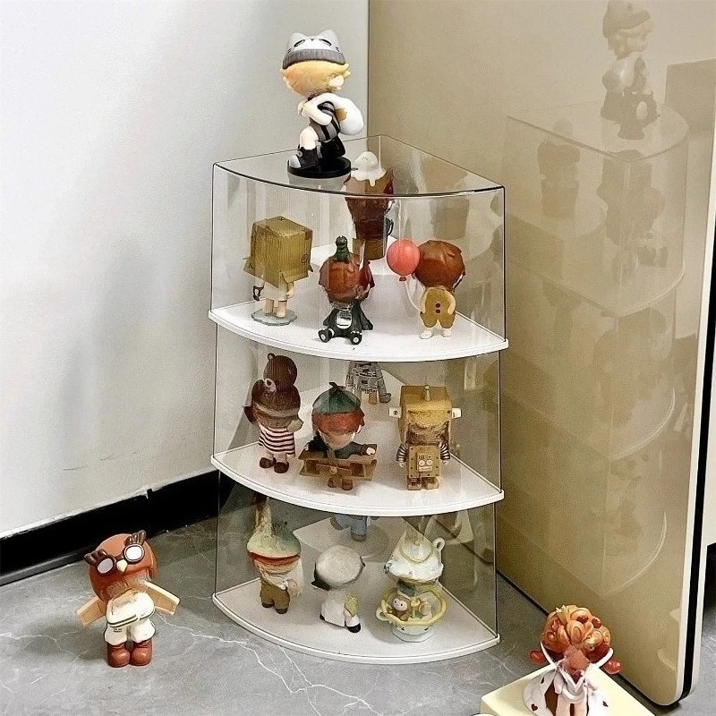 Pendant Dolls and Figures Transparent Dust-proof Display Shelf Multi-compartment Layered Storage Case Prevents Dust and Moisture