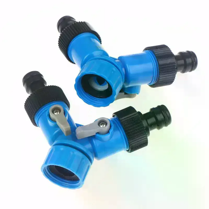 3/4'' Female Thread Shunt Valve Y-Shaped Connector Faucet Water Splitter Irrigation Hose Adapter For Garden Irrigation System