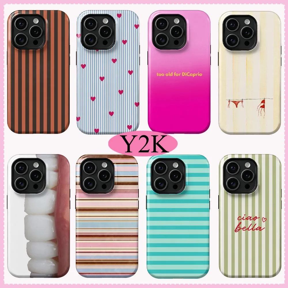 Green Vertical Stripe Phone Case for Samsung Galaxy S20 S22 S23 S24 S25 S26 FE Plus Ultra 4G 5G Luxury Double-layer Cover