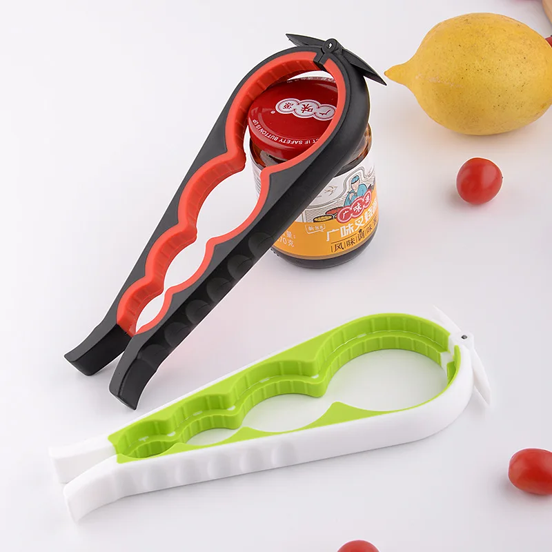 1Household Four-in-One1Can Opener Canned Bottle Cap Bottle Opener Multi-Purpose Kitchen Bottle Opening Lid Opener