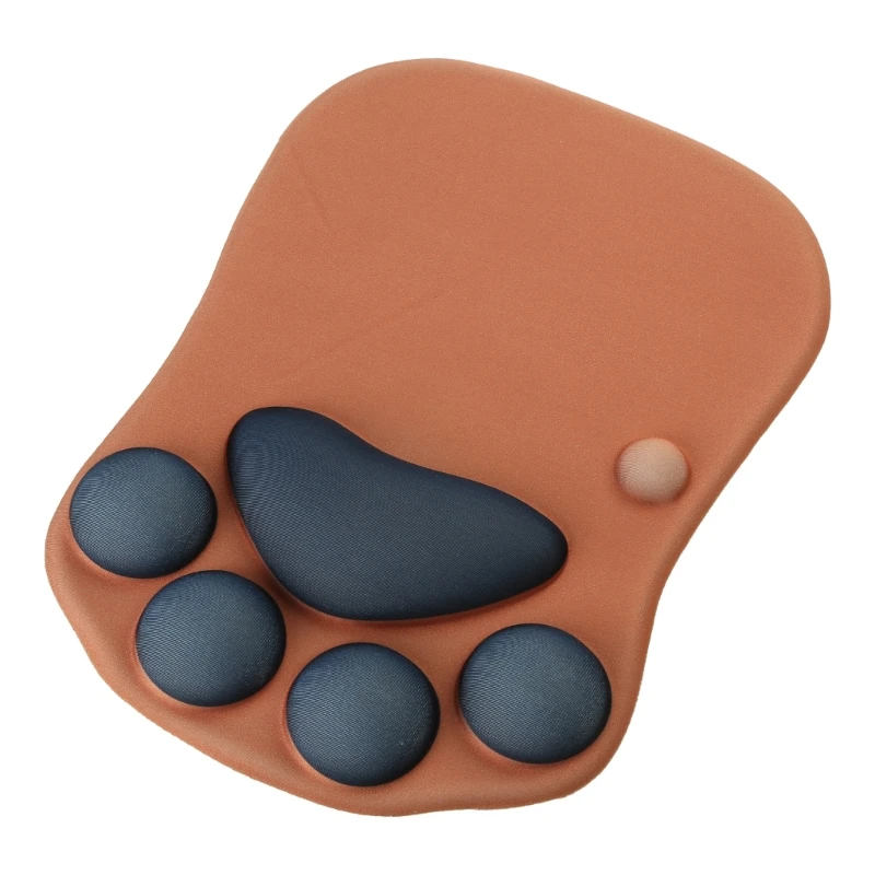 고양이 발 마우스 패드 손목 받침대 지원 메모리 폼용 3D 마우스 패드 애니메이션 실리콘