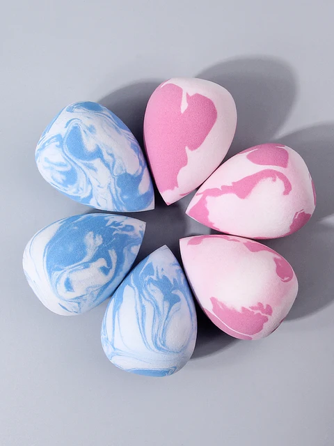 6PCS Ombre Multi-Use Makeup Sponges - Professional Face Blending Tools for Flawless Liquid/Powder & Color Cosmetics 2
