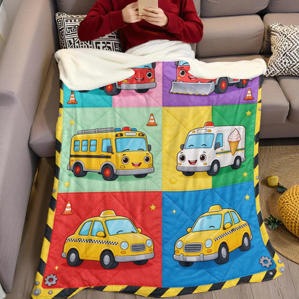 Fire School Ice Gear Flannel Blanket Perfect for Sofa Office Bed Travel Sleep Read Relax Camping Four Season Use