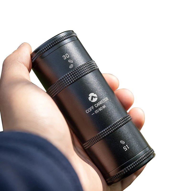 

CAMPINGMOON уличная кофейная банка из алюминиевого сплава, бутылка для хранения кофейных зерен, чайных листьев, многослойная банка для хранения кофе и чая