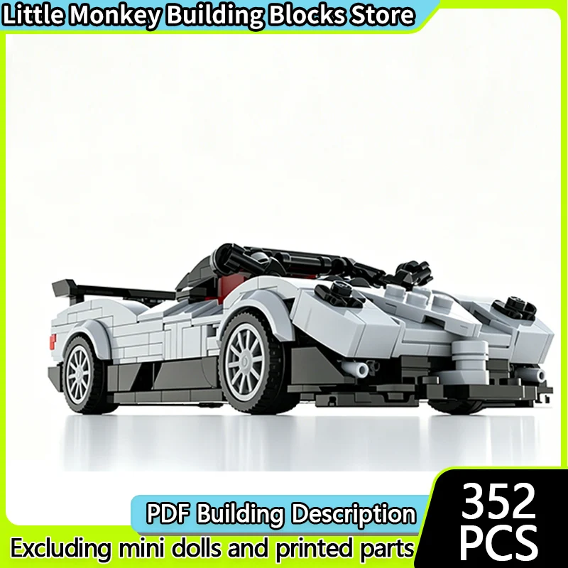 

Speed Racing Car Model MOC Building Bricks Top Tier Sports Car Modular Technology Gifts Holiday Assemble Children Toys Suit