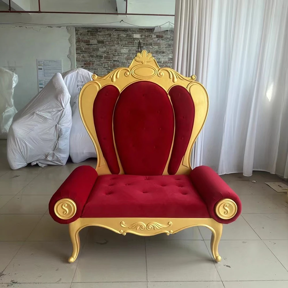 Factory Supplier Cheap Price Red Wedding Throne Chairs Chairs For Events Throne Chair