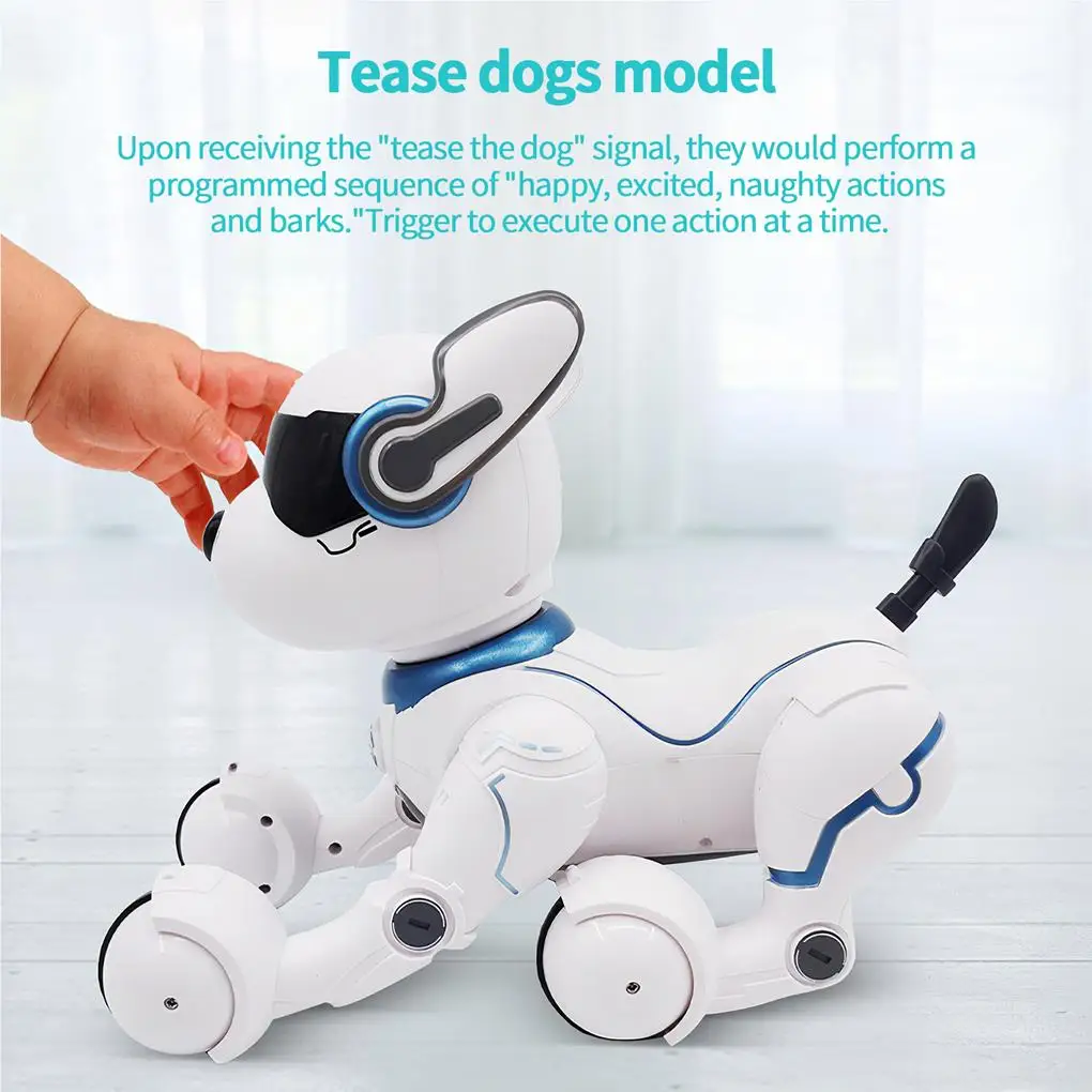 RC Robot Dog Electronic Remote Voice Control Intelligent Toy Interactive Pet