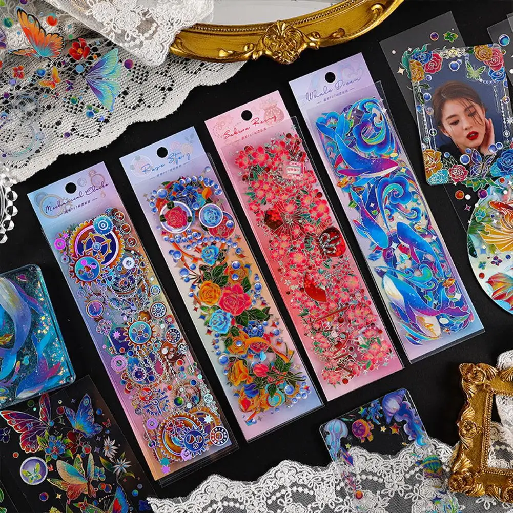 3Pcs Popular Decorative Sticker Sun-resistant Kids Sticker Self-Adhesive Stamping Decals Guitar Sticker  Decorative