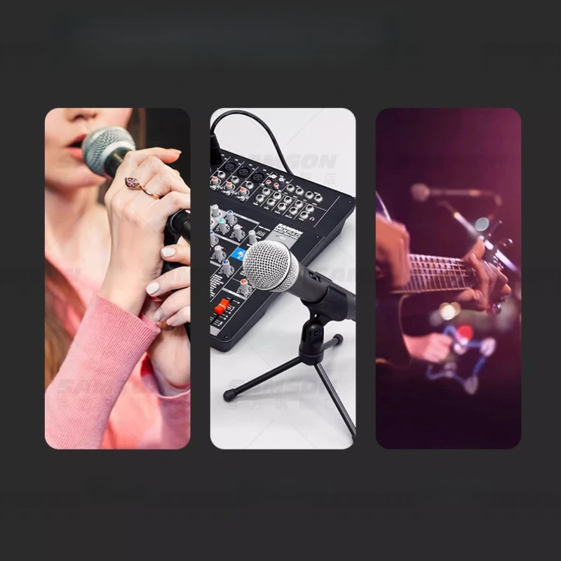 SAMSON Q2U USB Microphone with Built-in Sound Card Professional Audio Book Recording Dubbing Live Streaming Microphone