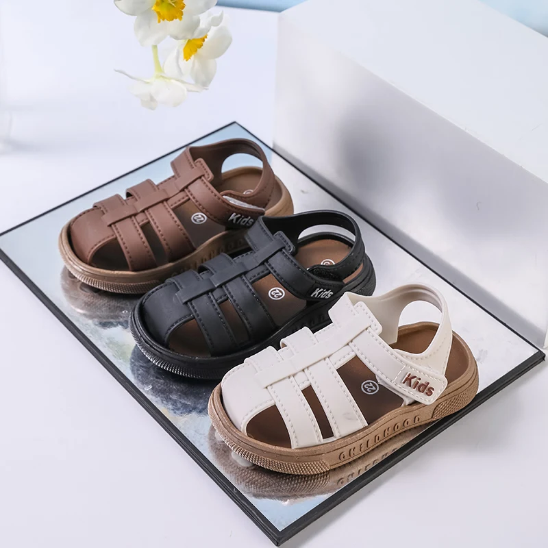 

Летняя детская обувь 2024, сандалии для девочек, новая простая школьная обувь с полостями, многофункциональные модные детские пляжные сандалии