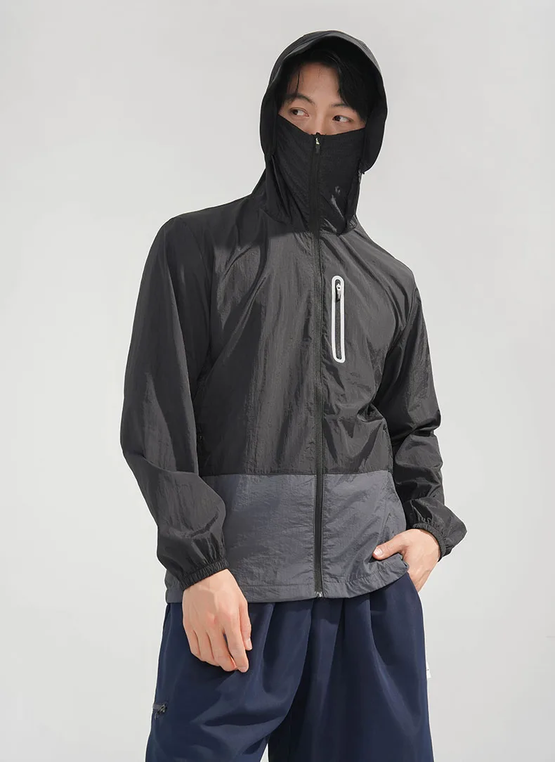 LNGXO Damen Herren Wasserdichter Anti-UV-Windbreaker Camping Klettern Trekking Wanderjacke Unisex Schnelltrocknender Sonnenschutzmantel – Detail 26