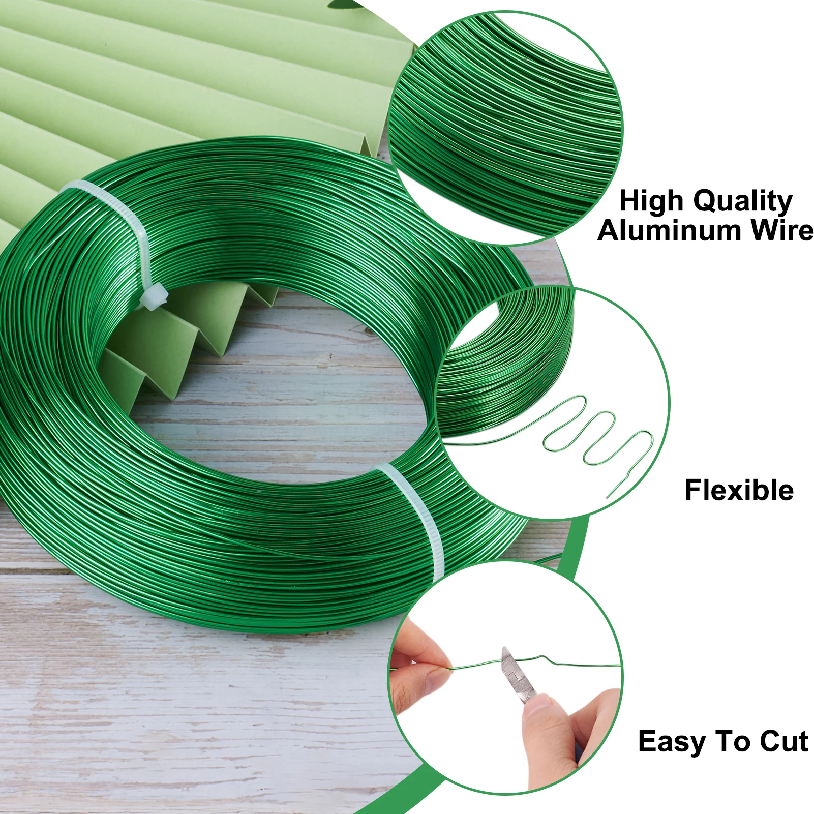 500g 1/1.5/2 mm Aluminum Wire Flexible Craft Beading Wire Jewelry Findings for Jewelry Making DIY Necklace Bracelet